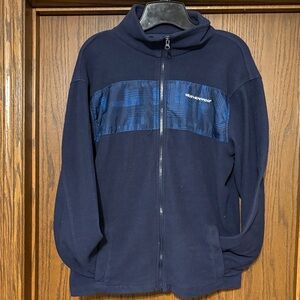 Soft and cozy navy blue fleece jacket, Weatherproof, size XL (16/18)